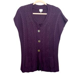 Whistles London Knit Sweater Cardigan Lambswool Cashmere Angora blend